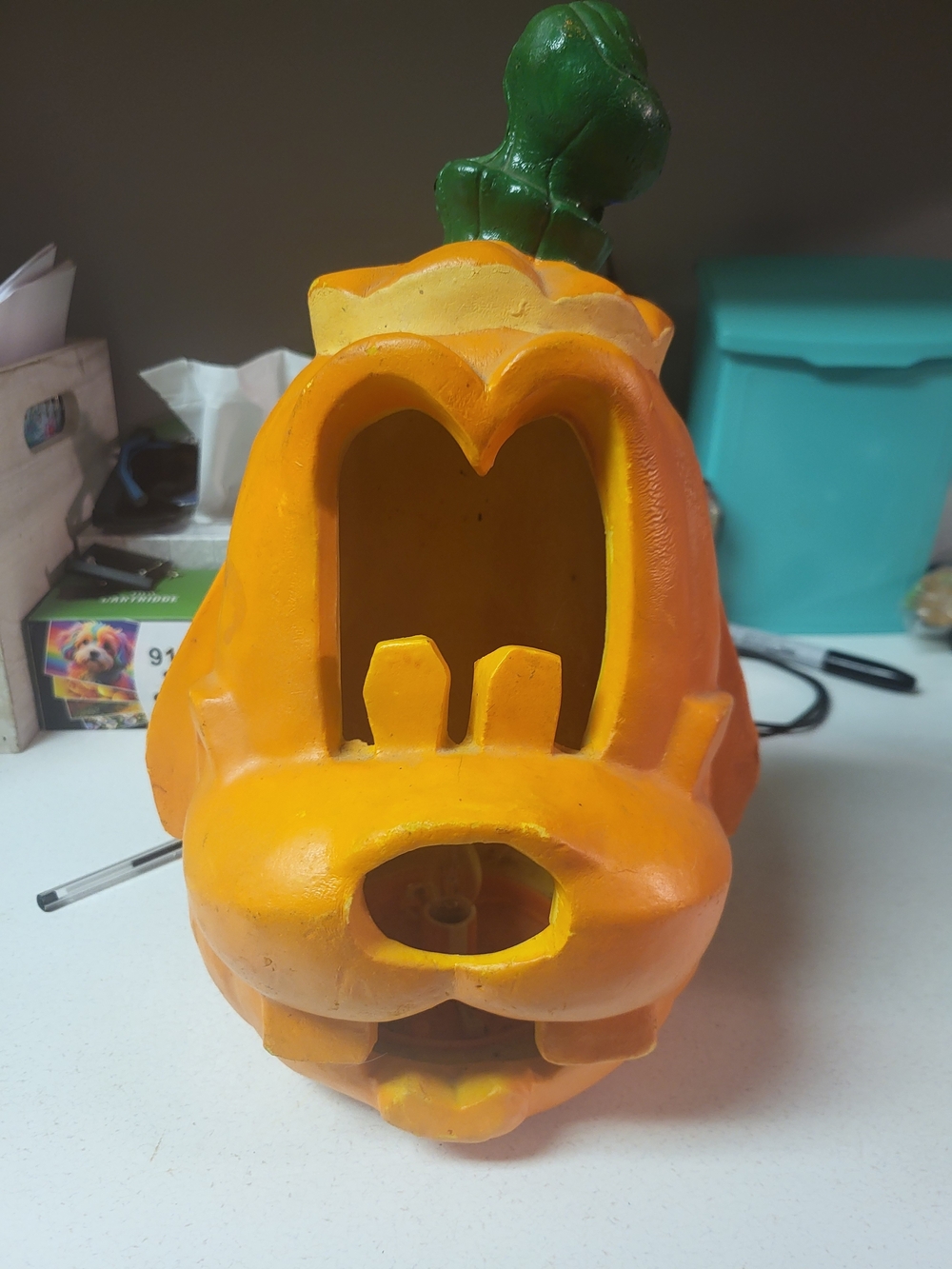 VTG Goofy Jack O Lantern Light Up Foam Mold Disney Trendmasters 1996 Halloween